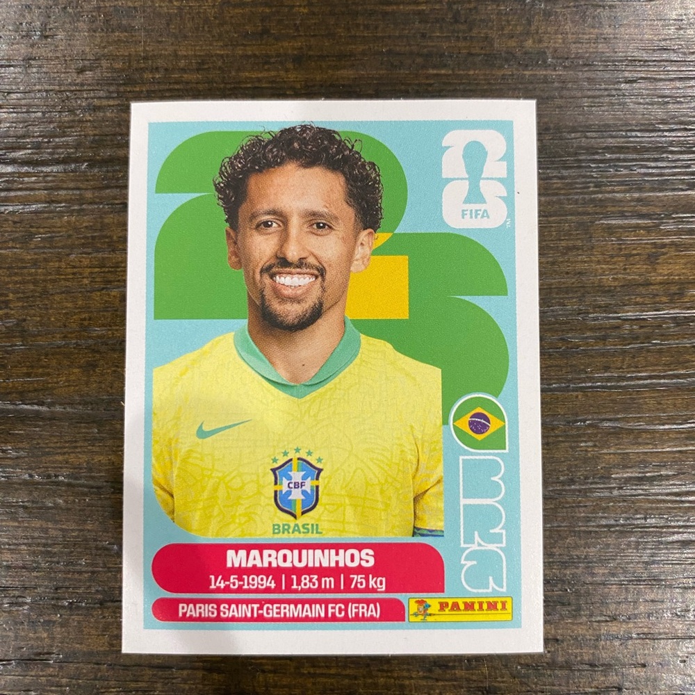 Marquinhos panini sticker